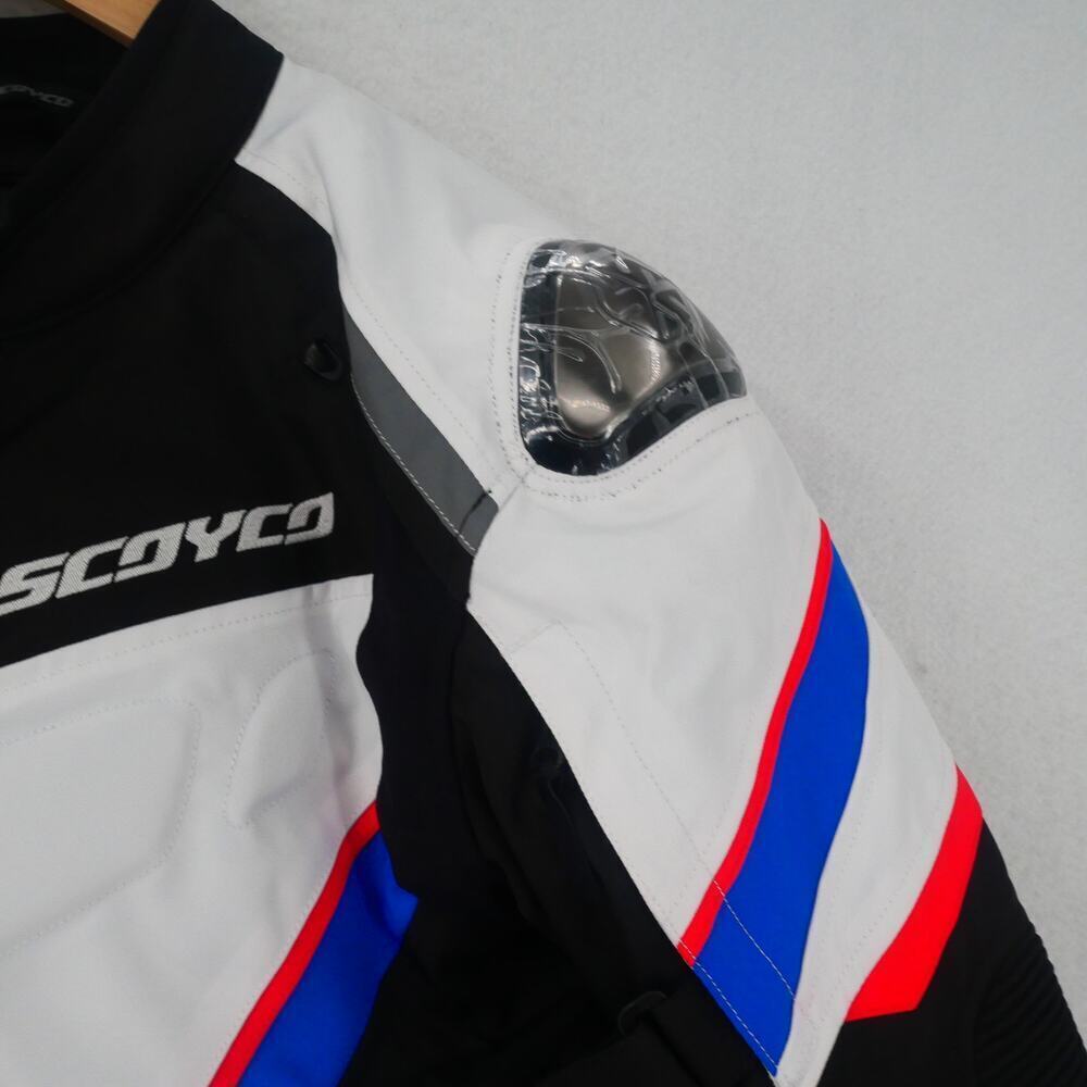 NEW Scoyco Men's XL Motorcycle Jacket Coat Built in Protection Windproof WP - Picture 6 of 16